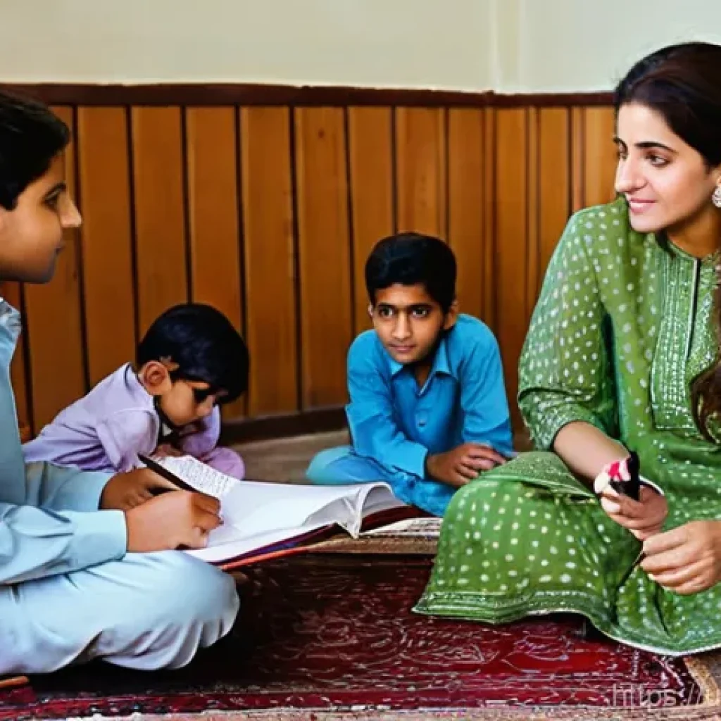실생활 문제를 해결하기 위한 실용적 지식 - **Prompt 1: Financial Prudence and Family Budgeting in Pakistan**
A warm and inviting scene insi...