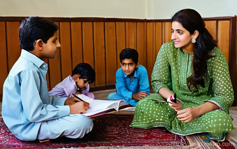실생활 문제를 해결하기 위한 실용적 지식 - **Prompt 1: Financial Prudence and Family Budgeting in Pakistan**
A warm and inviting scene insi...
